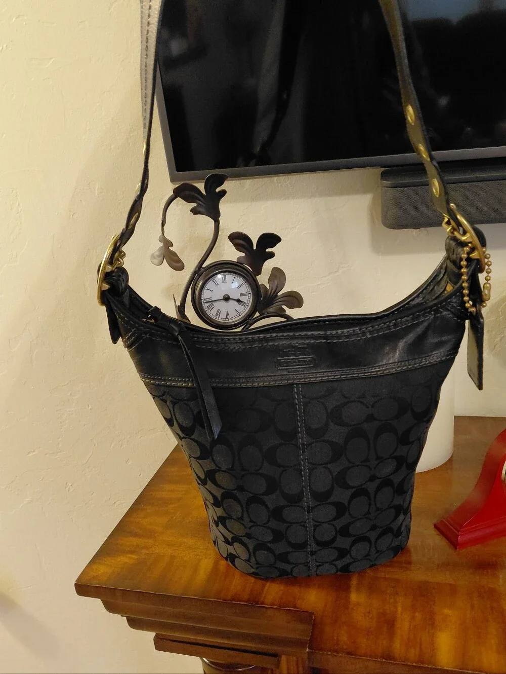 Coach Bleecker Signature Jacquard Duffle Style Bag # 11437
